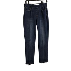 Soft Surroundings Pull On Jeggings Dark Wash Stretch Denim Pants Women’s Size S